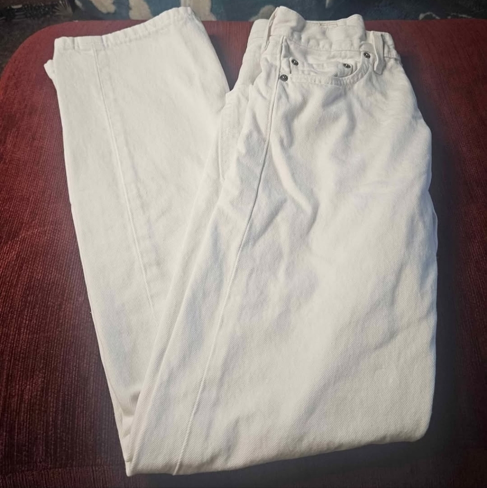 Levis 501 Men's 29/32 White Original Straight Fit Jeans